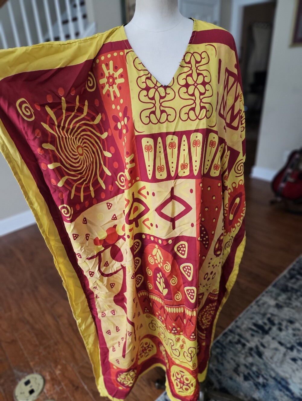 Gypsie Blu Boho Kaftan Dress One Size